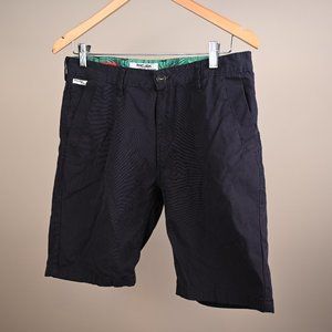 Men's Navy Blue Cotton Shorts - Waist size 31